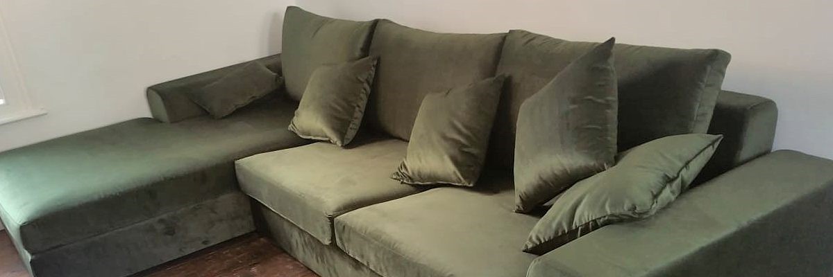 Dark green sofa