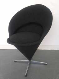cone chair after upholstery