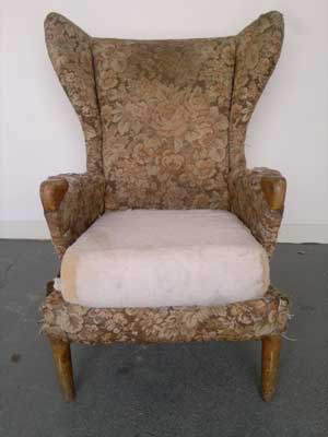 Parker Knoll Chair before re-upholstery