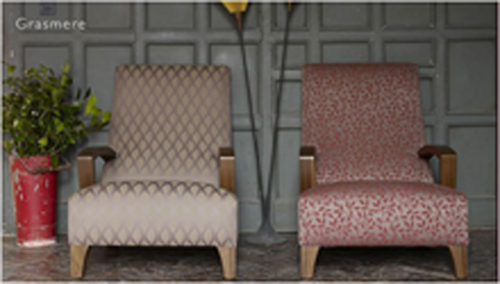 chairs in Linwood fabric